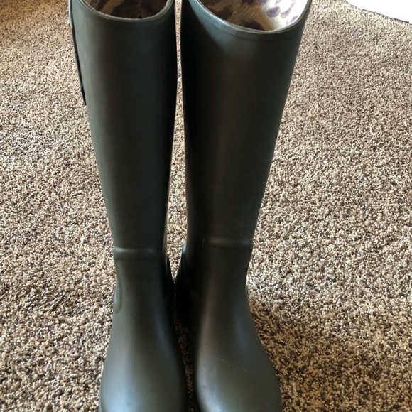 Sam Edelman Tall Rain Boots Riding Boots Ximon Olive Green Size 6M - Picture 6 of 7